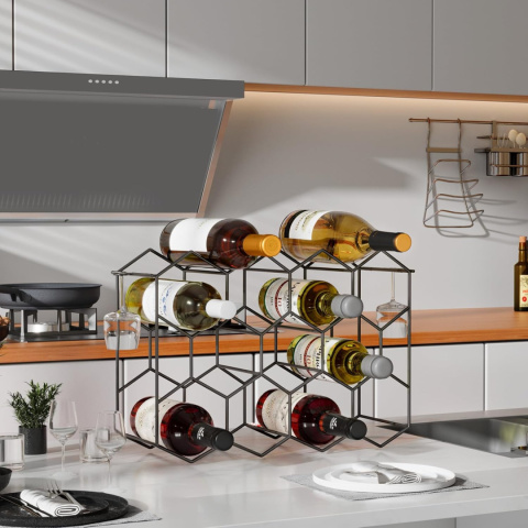 Stojak na wino Urban Deco Countertop na 14 butelek Stojak na wino Urban Deco Countertop na 14 butelek