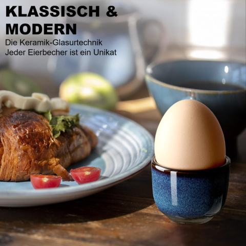 TELANKS Porcelanowy kieliszek do jajek, zestaw 4 sztuk TELANKS Porcelanowy kieliszek do jajek, zestaw 4 sztuk