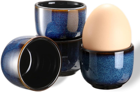 TELANKS Porcelanowy kieliszek do jajek, zestaw 4 sztuk TELANKS Porcelanowy kieliszek do jajek, zestaw 4 sztuk