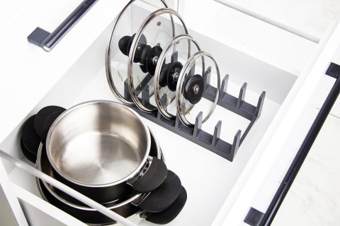 BOAA Fresh Uchwyt na pokrywkę garnka, przechowywanie w kuchni (antracytowy) BOAA Fresh Uchwyt na pokrywkę garnka, przechowywanie w kuchni (antracytowy)
