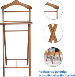 Betten wieszak na ubrania, szer. 47 x dł. 35 x wys. 116 cm, bejcowany buk