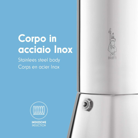 Bialetti Elegance Venus Indukcyjny ekspres do espresso na 6 filiżanek Bialetti Elegance Venus Indukcyjny ekspres do espresso na 6 filiżanek