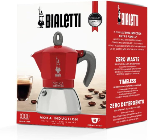 Bialetti – Moka Induction, Kawiarka Do Użytku Na Wszystkich Kuchenkach Bialetti – Moka Induction, Kawiarka Do Użytku Na Wszystkich Kuchenkach