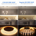 COB taśma świetlna LED 3000K 5m 480 diod LED/m elastyczna bez zasilacza COB taśma świetlna LED 3000K 5m 480 diod LED/m elastyczna bez zasilacza