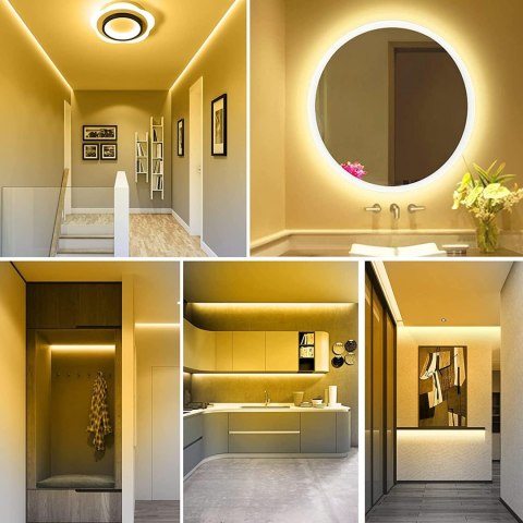 COB taśma świetlna LED 3000K 5m 480 diod LED/m elastyczna bez zasilacza COB taśma świetlna LED 3000K 5m 480 diod LED/m elastyczna bez zasilacza