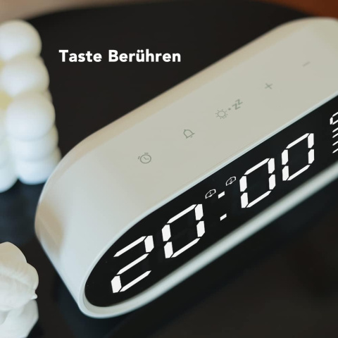 FanJu Cyfrowy budzik LED, wskaźnikiem temperatury, port ładowania USB FanJu Cyfrowy budzik LED, wskaźnikiem temperatury, port ładowania USB
