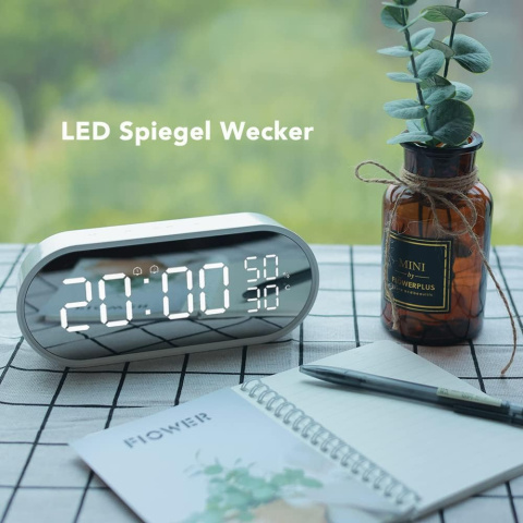 FanJu Cyfrowy budzik LED, wskaźnikiem temperatury, port ładowania USB FanJu Cyfrowy budzik LED, wskaźnikiem temperatury, port ładowania USB