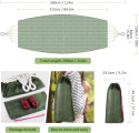 ‎OutermanHamak siatkowy zielony z torba, przenosny, do 250 kg