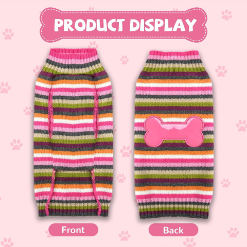 Rozowy sweter dla psa Rozmiar XXL Rozowy sweter dla psa Rozmiar XXL