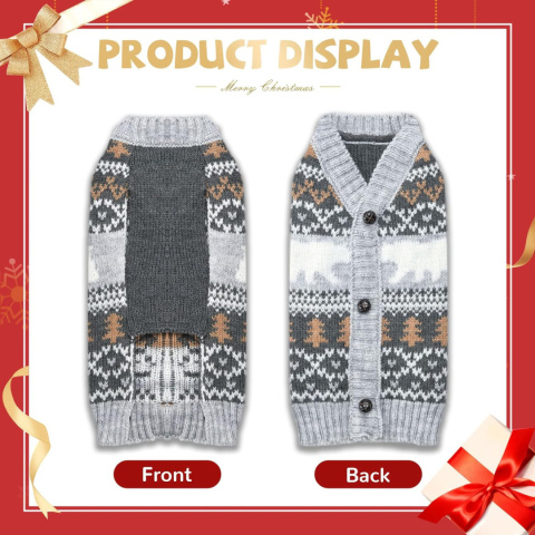Uroczy sweter dla psa Rozmiar XXL Uroczy sweter dla psa Rozmiar XXL
