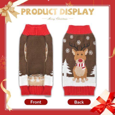 Sweter dla psa z reniferem Rozmiar XS Sweter dla psa z reniferem Rozmiar XS