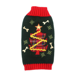 Swiateczny sweter dla psa z choinka Rozmiar L