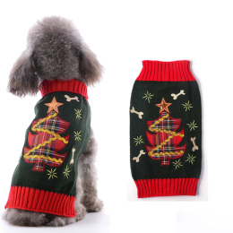 Swiateczny sweter dla psa z choinka Rozmiar L