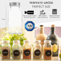 28 słoików na przyprawy, szklane 170 ml - zestaw XXL 28 słoików na przyprawy, szklane 170 ml - zestaw XXL
