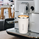 GRANATOWY KUBEK TERMICZNY NA WYNOS MAŁY TERMOS COFFE TO GO 380ml EKO
