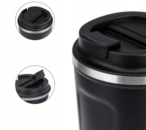 GRANATOWY KUBEK TERMICZNY NA WYNOS MAŁY TERMOS COFFE TO GO 380ml EKO GRANATOWY KUBEK TERMICZNY NA WYNOS MAŁY TERMOS COFFE TO GO 380ml EKO