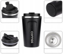 GRANATOWY KUBEK TERMICZNY NA WYNOS MAŁY TERMOS COFFE TO GO 380ml EKO