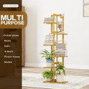 Bamworld Stojak na rośliny, kwietnik , 6-poziomowy, bambusowy, wysoki