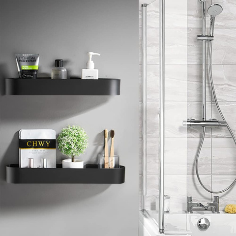 Bestdon Półka prysznicowa, bez wiercenia, regał łazienkowy, aluminiowy Bestdon Półka prysznicowa, bez wiercenia, regał łazienkowy, aluminiowy