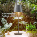 Bezprzewodowa lampa stołowa LED, ściemniana, akumulatorowa, metalowa Bezprzewodowa lampa stołowa LED, ściemniana, akumulatorowa, metalowa