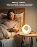 Bonsery Lampka nocna dotykowa, ściemniana, okrągła, z pilotem , RGB