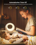 Bonsery Lampka nocna dotykowa, ściemniana, okrągła, z pilotem , RGB