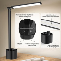 Bravzurg Lampa biurkowa LED, dotykowa, ściemniana, 10 W bezprzewodowa Bravzurg Lampa biurkowa LED, dotykowa, ściemniana, 10 W bezprzewodowa