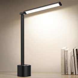 Bravzurg Lampa biurkowa LED, dotykowa, ściemniana, 10 W bezprzewodowa