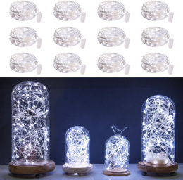 Brightown Łańcuch świetlny LED z baterią CR2032, 24 sztuki 2 m