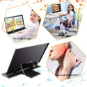 DECARETA Stojak na książki, tablet, regulowany, metalowy DECARETA Stojak na książki, tablet, regulowany, metalowy