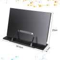 DECARETA Stojak na książki, tablet, regulowany, metalowy DECARETA Stojak na książki, tablet, regulowany, metalowy
