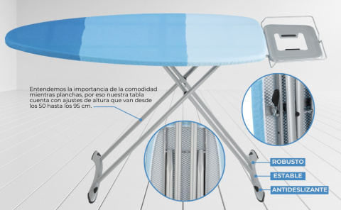 Deska do prasowania Premium XXL składana profesjonalna 130x47cm Deska do prasowania Premium XXL składana profesjonalna 130x47cm
