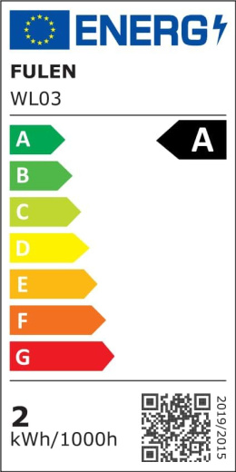 FULEN Lampa Ścienna LED Bezprzewodowa Z Akumulatorem Czarna pilot 3-6K
