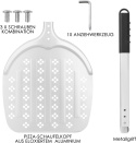 CRROEL Perforowana łopatka do pizzy, 12 cali, 67.5 cm