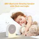 Gemmac Cyfrowy budzik 4 w 1 biały szum głośnik Bluetooth lampka nocna Gemmac Cyfrowy budzik 4 w 1 biały szum głośnik Bluetooth lampka nocna