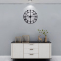 HAITANG Vintage duży zegar ścienny metalowy cichy nietykający 40 cm