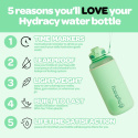 Hydracy Butelka na wodę z podziałką czasową 2 l, bez BPA
