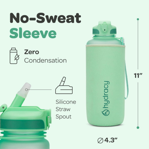 Hydracy Butelka na wodę z podziałką czasową 2 l, bez BPA Hydracy Butelka na wodę z podziałką czasową 2 l, bez BPA