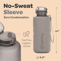 Hydracy Butelka na wodę z podziałką czasową 2 l, bez BPA