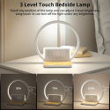 Lampka nocna z 2 budzikami swietlnymi, ładowanie,10 dźwiękow,dotyk Lampka nocna z 2 budzikami swietlnymi, ładowanie,10 dźwiękow,dotyk