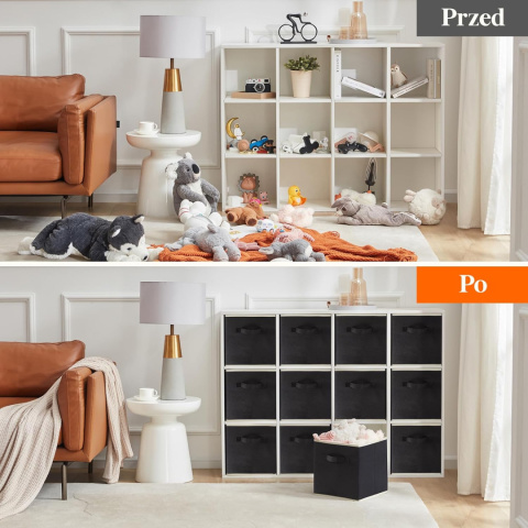 Lifewit 12 sztuk kostek do przechowywania z materiału, 33 x 33 x 33 cm Lifewit 12 sztuk kostek do przechowywania z materiału, 33 x 33 x 33 cm