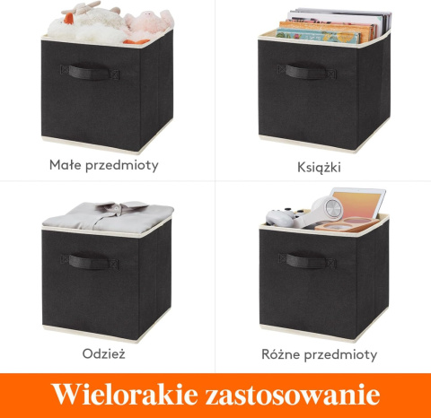 Lifewit 12 sztuk kostek do przechowywania z materiału, 33 x 33 x 33 cm Lifewit 12 sztuk kostek do przechowywania z materiału, 33 x 33 x 33 cm