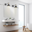Lightess Vintage Kinkiety ścienne do wnętrz z przełącznikiem 2 szt