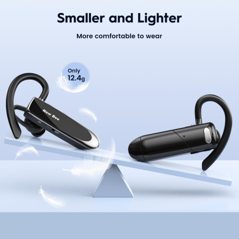 New bee Zestaw słuchawkowy Bluetooth głośnomówiący, plus etui New bee Zestaw słuchawkowy Bluetooth głośnomówiący, plus etui