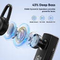 New bee Zestaw słuchawkowy Bluetooth głośnomówiący, plus etui New bee Zestaw słuchawkowy Bluetooth głośnomówiący, plus etui