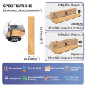 Podłoga winylowa panele 18 szt 15 x 90 cm 2.5 m2 samoprzylepne Podłoga winylowa panele 18 szt 15 x 90 cm 2.5 m2 samoprzylepne