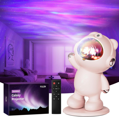 Projektor gwiaździstego nieba, lampka nocna LED,z timerem i pilotem Projektor gwiaździstego nieba, lampka nocna LED,z timerem i pilotem