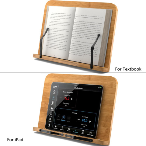 Readaeer składany bambusowy stojak do czytania na książkę, tablet Readaeer składany bambusowy stojak do czytania na książkę, tablet