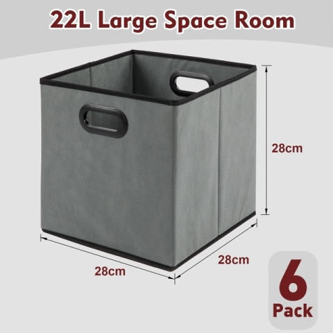 Składane pudełko do przechowywania 6 sztuk składanych kostek