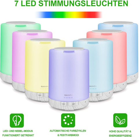 Ultradźwiękowy dyfuzor zapachowy nawilżacz powietrza lampka Ultradźwiękowy dyfuzor zapachowy nawilżacz powietrza lampka